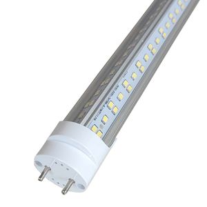 4FT LED T8 Ballast Bypass Type B Light Tube, 72W, 2500lm Dual-Ended Connection, 6500K, Transparent Clear Lens, T8 T10 T12 Tube Light pour G13, 120-277V NO RF Driver usalight