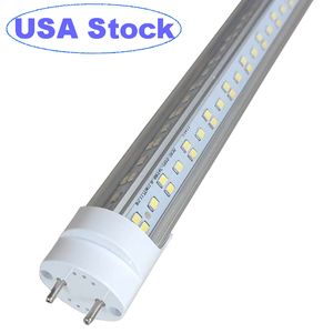 4FT LED T8 Ballast Bypass Type B Light Tube, 72W, 2500lm Connexion à double extrémité, 6500K, Lentille transparente transparente, T8 T10 T12 Tube Light pour G13, 120-277V NO RF Driver oemled