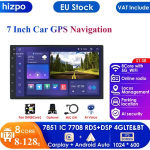 4G 2din Android Auto Radio HD écran tactile Wifi Bluetooth Navigation GPS voiture multimédia Audio vidéo sortie lecteur RDS SWC micro PC