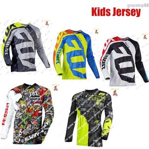 4g9u T-shirts pour hommes T-shirts de course hors route pour enfants Batfox Downhill Jersey VTT Vélo Enfants Motocross DH Mx Vêtements de motocross pour enfants