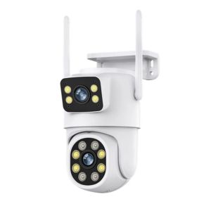 4K 8MP WIFI caméra double objectif double écran 4X Zoom numérique caméra IP suivi automatique extérieur maison CCTV Surveillance Camhipro