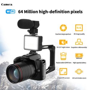 Cámara web Wifi Wifi de videocución 4K HD IR Vision Night Vision Digital Pogray Recorder Instant PO Stabilizer Cam 231221