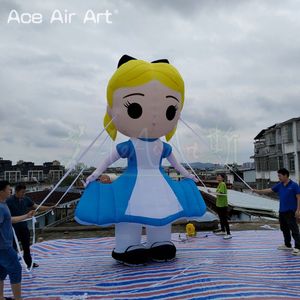 4mh ballon de personnage de princesse gonflable pour décorations d'événements de fête publicitaire