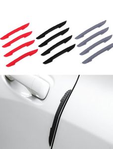 4pcs Car Autocollant Car Pard de gueille Protteur de protection Tampon SCRACK SCRACK CRASH BAR STRIPE AUTO PUBLAGE AUCUNE COIN DE TRING GARNES1617177