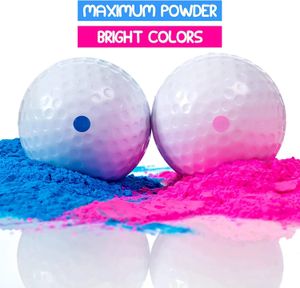 4pcs balles de golf explosives balles de farce qui explosent à l'impact - blague drôle thème de golf sexe révéler parties balle de golf en poudre 240124