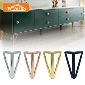 Patas para muebles de 15cm de altura, 4 Uds., hierro grueso de Metal, sofá, mueble de TV, pies, cama de baño, mesa de centro, repuesto 240109