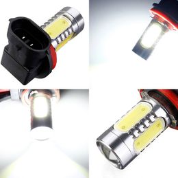 4 pcs/lot offre spéciale H11 7.5 W haute puissance COB LED ampoule voiture Auto Source de lumière projecteur DRL conduite brouillard phare lampe xénon blanc DC12V