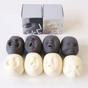 4pcs / lot boucle de visage humain ballon anti-stress de design japonais Cao Maru Caomaru 220325