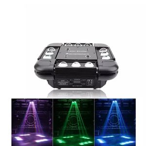 4pcs Moving Head Lights DJ Party 12x10w RGBW LED Storm Beam Strobe RGB Laser Laser