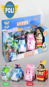 4pcs Original Boy Poli Robocar Korea Poli Car Inertial Kids Toys Transformation Anime Action Figure Toys for Children Playmobil 102121408