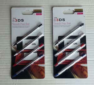 4pcs / set Retractable Metal Stylus touch pen 4in1 set para 3DS DHL FEDEX EMS ENVÍO GRATIS
