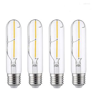 4pcs T30 2W Led Filament Ampoules COB E27 Décoratif Blanc Chaud Vintage Edison Ampoule AC220-240V Antique