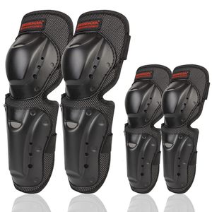 4pcsset Rodilleras protectoras para codos Accesorios para motocicletas Protectores de patinaje para motocross Equipos protectores para montar 240226