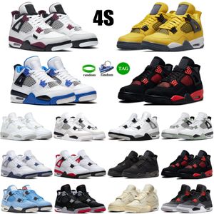 4s chaussures de basket-ball Pine Green Seafoam Motosports Away marine 4 hommes Red Thunder Photon Dust Sail Black Cat White Oreo Pure Money Infrared femmes baskets pour hommes