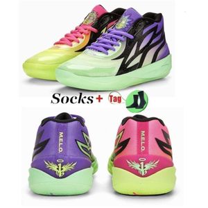 4s Kids Lamelo Ball MB02 Rick Morty Men Baloncesto zapatillas zapatillas de zapatillas para la venta Slime School Sport Shoe en línea Tamaño 36-46
