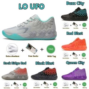 Shoes Lamelo 4s Morty Rick X Lamelo Ball MB.01 Mens Basketball Zapatos Queen Buzz Black Lo Ufo Red Blast Rock Ridge No de aquí Men Sport Trainner Sneakers 40-46