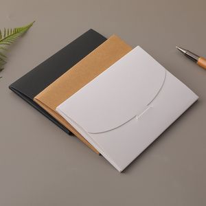 Cajas de papel de regalo Caja de embalaje de fotos de cartón blanco negro de 4x6 pulgadas Caja de paquete de fotos de sobre de postal Kraft ZA5215