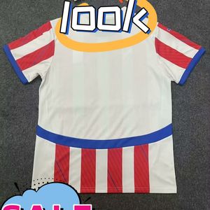 4xl 2024 25 Paraguay Soccer Jersey Copa America Maillots de Foot Red White Away Blue Football T-shirts 24 Hommes Kid Kit Kit Top à manches courtes Custom Uniform Adults