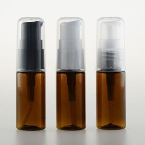 5/10/15 ml vide rechargeable ambre PET pompe en plastique bouteilles presse flacon conteneurs pot pot pour cosmétiques shampooing lotion nettoyant pour le visage Gpgc