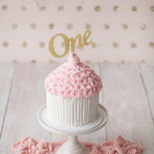 5/10pcs bébé Toppers de fête d'un an Toppers Toppers Premier anniversaire Anniversaire décorations Boy Girl 1er anniversaire Supplies