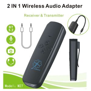 Récepteur Bluetooth 5.2 2 en 1, adaptateur émetteur Audio pour ordinateur TV 3.5 monté sur voiture, avion