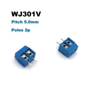 5/20pcs Pitch 5mm 2p 3p Vis PCB Terminal Blocage Connecteurs Bornier 301V Pins droits Câble fil Câble Morsettiera 15A
