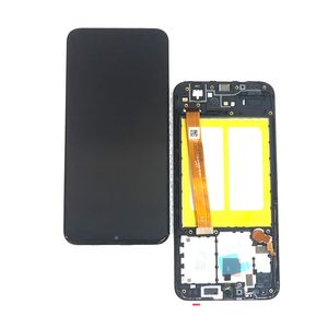 Paneles de pantalla Lcd para Samsung Galaxy A20e SM-A202F A202F con piezas de repuesto de ensamblaje de marco negro