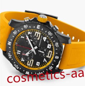 Reloj de lujo de 5 colores para hombre Japón Cuarzo Endurance Pro Avenger Cronógrafo Relojes de 48 mm Caucho rojo 1884 Relojes de hombre Relojes de pulsera de vidrio Hardex