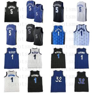2023/24 5 Paolo Banchero City Maillots de basket-ball pour hommes 1 Tracy McGrady Penny Anfernee Hardaway 32 Chemise rétro