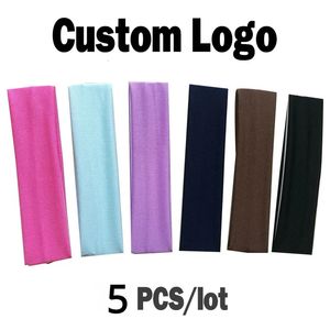 5 PCS personalizados Sports Diadema Dadva Milk Silk Pure Color Altoelástico Antantio del cabello Tandilla de yoga de yoga 231221