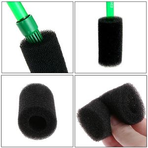 5 pièces éponge de Filtration Aquarium filtre protecteur couverture pour réservoir de poissons entrée étang mousse noire