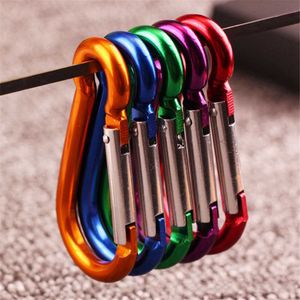 5 PCSCarabiners Mini Carabiner Keychain Aluminum Alloy D-ring Buckle Spring Carabiner Snap Clasp Clip Keychains Outdoor Camping Hiking Daily Use P230420