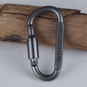 5 PCSCarabiners Survival D-ring Locking Mosquetón Clip Set Tornillo Lock Gancho colgante Hebilla Mosquetón Camping Escalada Equipo bueno P230420