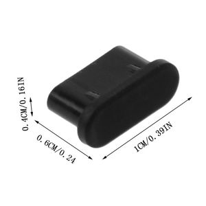 5 pièces Port de charge USB Protecteur Plude de poussière Type-C pour les accessoires téléphoniques