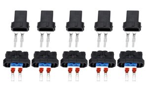 5 Juegos de conector automático sellado hembra y macho de 2 pines para inyector Honda NH1 DJ70222221121 conector de automóvil con termina1581047