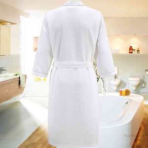 5 estrellas el 100% algodón hombres Kimono Albornoz más tamaño toalla bata de baño para hombre Waffle Batas para mujeres bata larga ropa de dormir CX200813