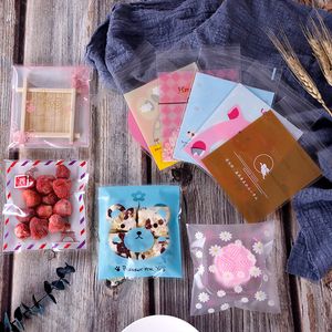 50 / 100pcs Trojan Horse Bow Light Pink Stick Stick Gift Gift Transparent White Line Baking Savon Cookie Baby Shower Party Supplies