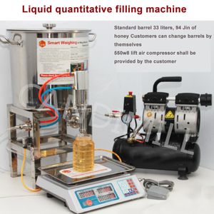 Máquina de llenado de pesaje cuantitativo de miel de 50-5000g, llenadora de botellas de ensalada de ketchup de pasta viscosa semiautomática