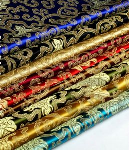 50 * 90cm Vintage Chinois Brocade Satin Jacquard Fabricdiy Patchwork Fabric Satin pour coudre Kimono Cheongsam