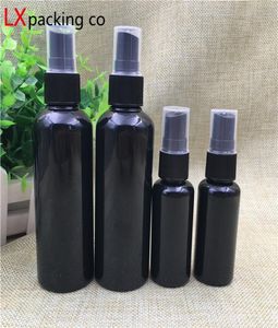 50 Uds. 10ml 30ml 50ml 100 ml botellas pulverizadoras de plástico negro pulverizador negro envases de Perfume banco oscuro 5322731