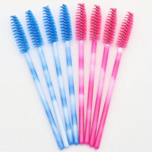 50 unids / bolsa Lekgavd Mascara desechable varitas cabeza de silicona cepillo de pestañas de lagas extensión palanca pincel de maquillaje juego Dropshipping