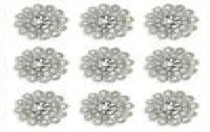 50 pcs Strass Embellissements Cristal Décoration Broche Bouton Flatback DIY Artisanat pour Fleur Bandeau Robe Accessoire 14mm Sil8731876