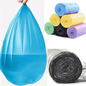 50 pièces rouleau maison bureau cuisine pratique nettoyage de l'environnement sac de déchets en plastique sacs poubelle jetables poubelle Trash204h