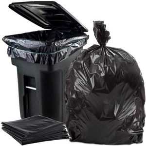 50 pièces/ensemble grande capacité sac poubelle robuste 15 gallons grande cour à ordures commerciale noir el marché 211215