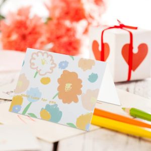 50 PCS Small Fresh Greetting Cards Festival pour fête Gift Decorative Anniversary Bulk Gifts Bénédiction