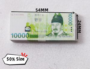 50% Taille Won sud-coréen Prop Money Copy Games Livres britanniques GBP 100 50 NOTES Sangle bancaire supplémentaire - Films Jouer Faux Casino Photo Booth