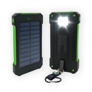 50000mAh Solar PowerBank 2 Port USB Chargeur Batterie de secours externe avec boîte de vente au détail pour Xiaomi cellpPhone234W