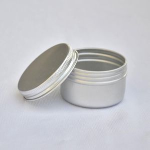 500 Uds 50g tarros de crema de aluminio vacíos latas de aluminio de 50ml, caja de contenedor de bálsamo labial de metal