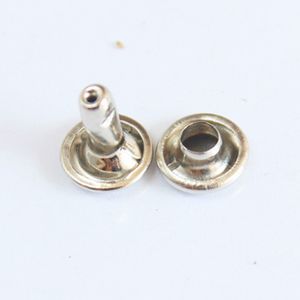 500 piezas de 8 mm de metal doble remaches esparas de clavos redondos para uñas para reparar zapatos de reparación de cueros