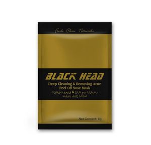 500Pcs New Gold Facial Minerals Conk Nose Blackhead Nettoyage en profondeur Enlever l'acné Peel Off Masque de nez Black Head EX Pore Strip Emballage anglais